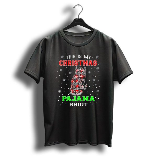 This Is My Christmas Pajama Shirt Red Plaid Owl Lover Animal T Shirt 1 t shirt 1