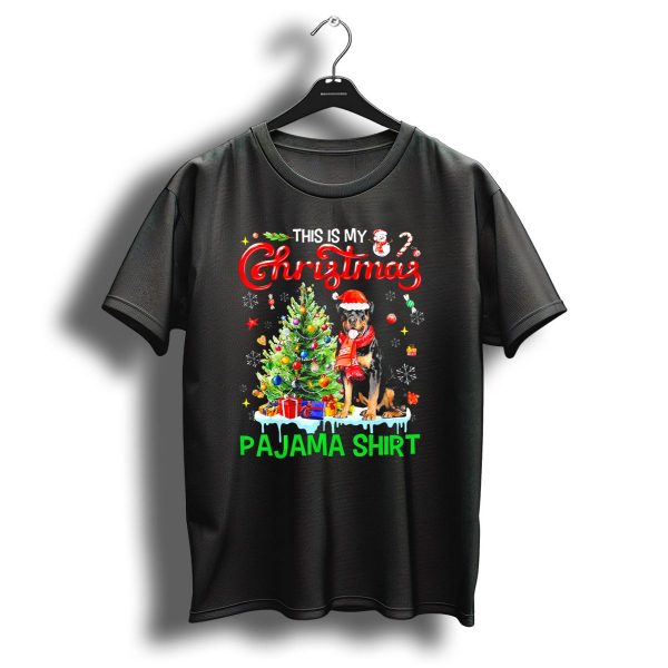 This Is My Christmas Pajama Shirt Rottweiler Dog T Shirt 1 t shirt 1