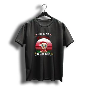 This Is My Christmas Pajama Shirt Santa Kitten T-Shirt