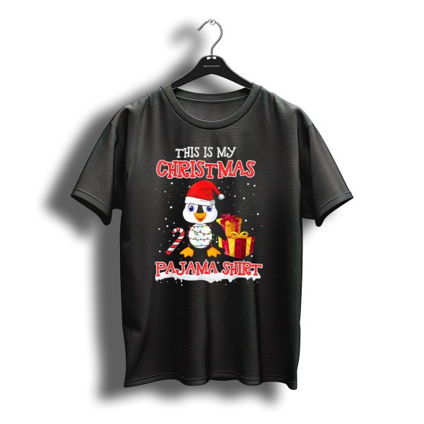 This Is My Christmas Pajama Shirt Santa Penguin T Shirt t shirt 1