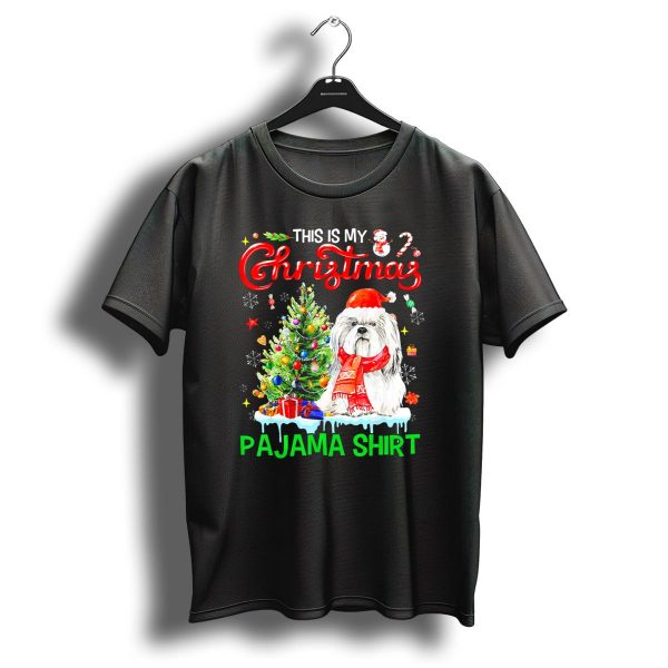 This Is My Christmas Pajama Shirt Shih Tzu Dog T Shirt 1 t shirt 1