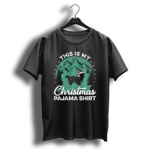 This Is My Christmas Pajama Shirt Shih Tzu Santa Hat Lights Holiday T Shirt