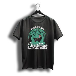This Is My Christmas Pajama Shirt Shih Tzu Santa Hat Lights Holiday T-Shirt