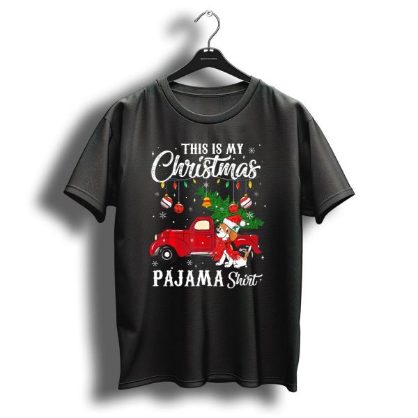 This Is My Christmas Pajama Shirt With Beagle Dog And Red Truck T Shirt 1 t shirt 1