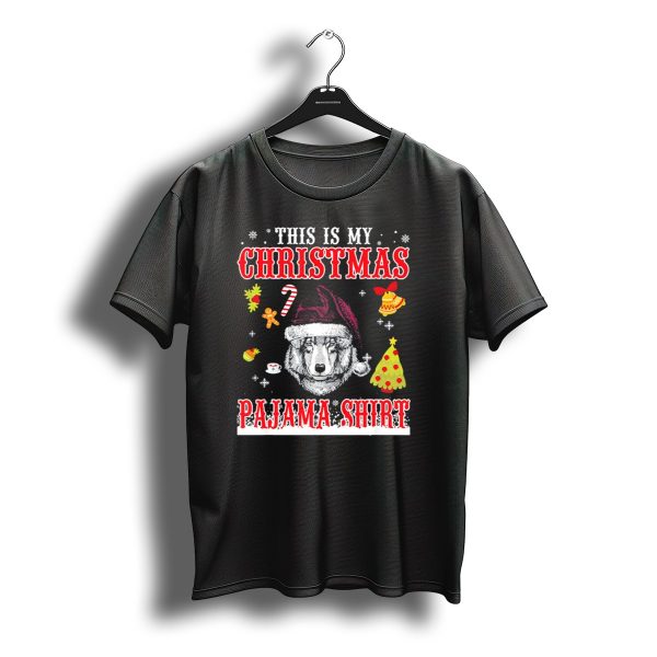 This Is My Christmas Pajama Shirt Wolf Santa Holiday T Shirt t shirt 1