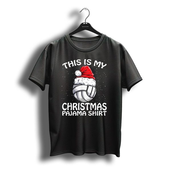This Is My Christmas Pajama Volleyball Santa T Shirt t shirt 1