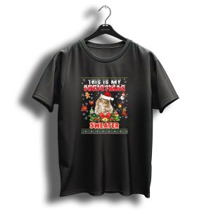 This Is My Christmas Snowman Gingerbread Norwegian Forest Cat T-Shirt