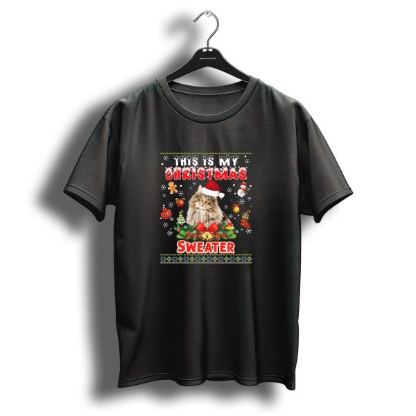 This Is My Christmas Snowman Gingerbread Norwegian Forest Cat T Shirt 1 t shirt 1
