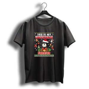 This Is My Christmas Sweater Schnauzer Dog Holiday Festive T-Shirt