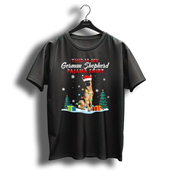 This Is My German Shepherd Pajama Shirt Christmas Lights Holiday Scene T Shirt 1 t shirt 1