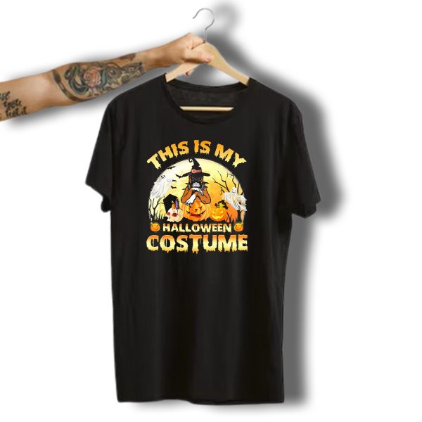 This Is My Halloween Costume Boxer Dog Witch Pumpkin Ghosts T Shirt t shirt 1