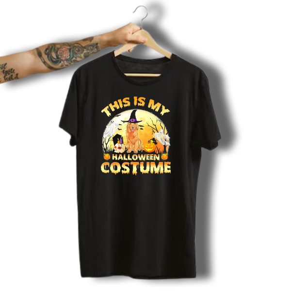 This Is My Halloween Costume Golden Retriever Dog Witch Pumpkin T Shirt t shirt 1
