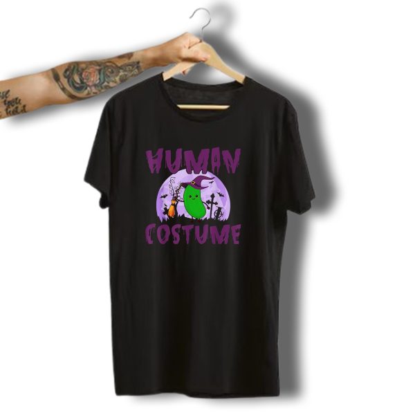 This Is My Human Costume Im Really A Pickle Halloween Witch Moon Bats T Shirt 1 t shirt 1