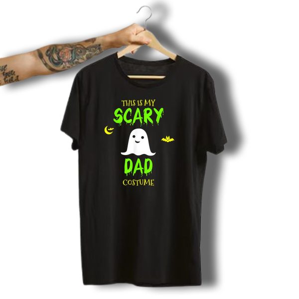 This Is My Scary Dad Costume Halloween Ghost Moon Bat T Shirt t shirt 1