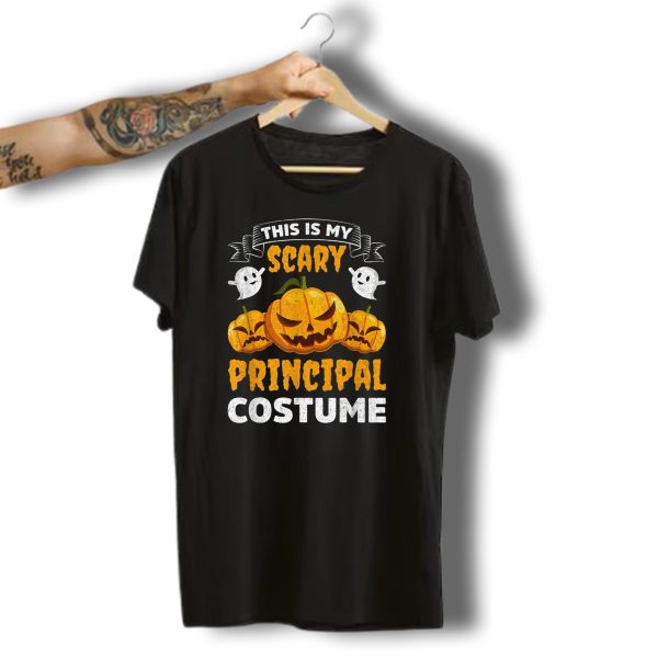 This Is My Scary Principal Costume Halloween Pumpkins Ghosts T Shirt t shirt 1
