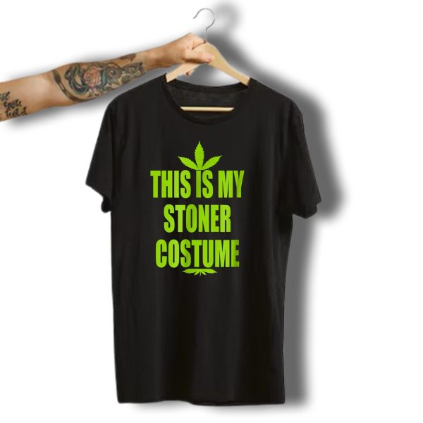 This Is My Stoner Costume Funny Halloween Weed Leaf T Shirt t shirt 1