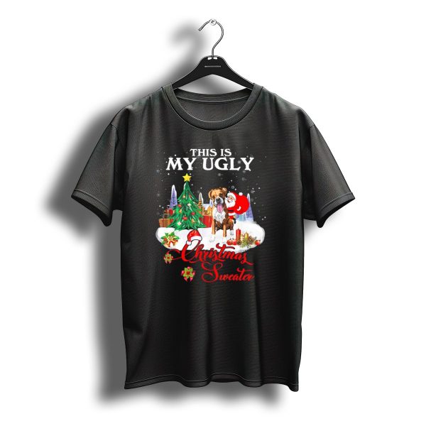 This Is My Ugly Christmas Sweater Santa Riding Boxer T Shirt t shirt 1