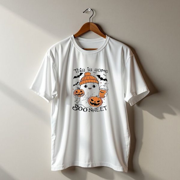 This Is Some Boo Sheet Retro Ghost Pumpkins Halloween T Shirt t shirt 1