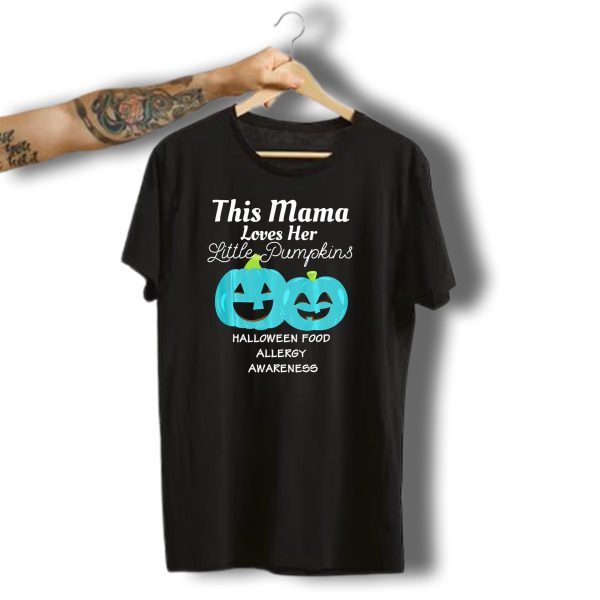 This Mama Loves Her Little Pumpkins Halloween Food Allergy Awareness T Shirt t shirt 1
