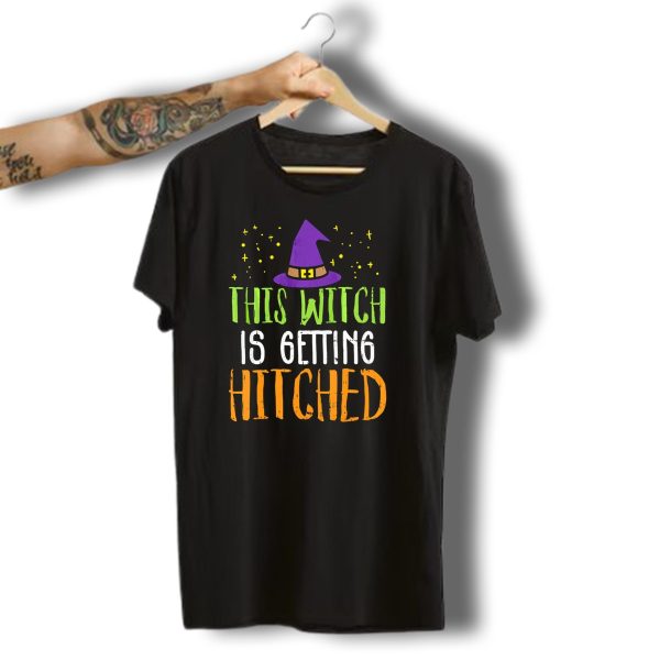 This Witch Is Getting Hitched Halloween Marriage T Shirt 1 t shirt 1