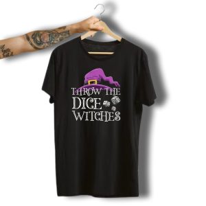 Throw The Dice Witches Halloween Bunco Purple Hat T-Shirt