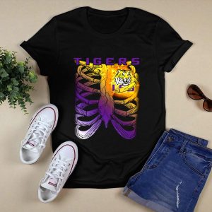 Tigers Ribcage Heart Lsu Tigers T-Shirt
