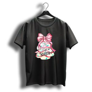Tis The Season Christmas Tree Cakes Pink Bow T-Shirt