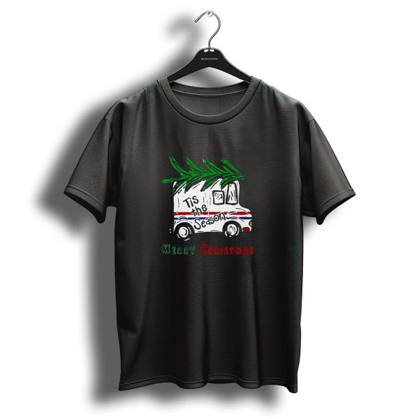 Tis The Season Merry Christmas Postal Car T Shirt 1 t shirt 1