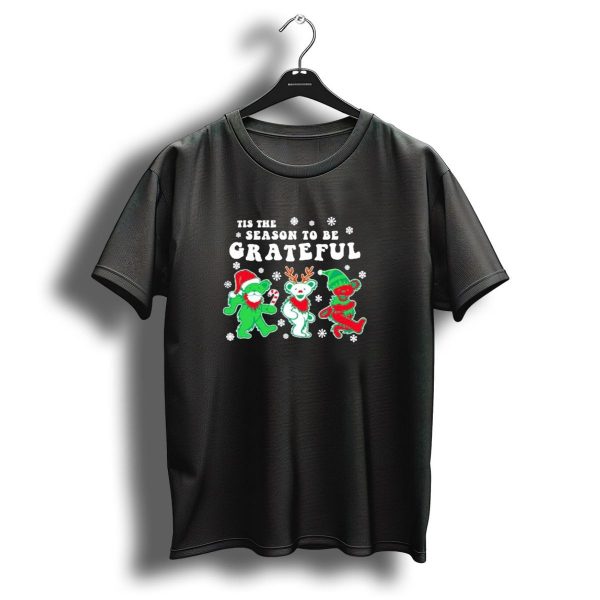 Tis The Season To Be Grateful Dancing Bears Christmas T Shirt 1 t shirt 1