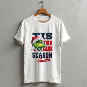 Tis The Texans Season Houston Texans Merry Christmas The Grinch T-Shirt