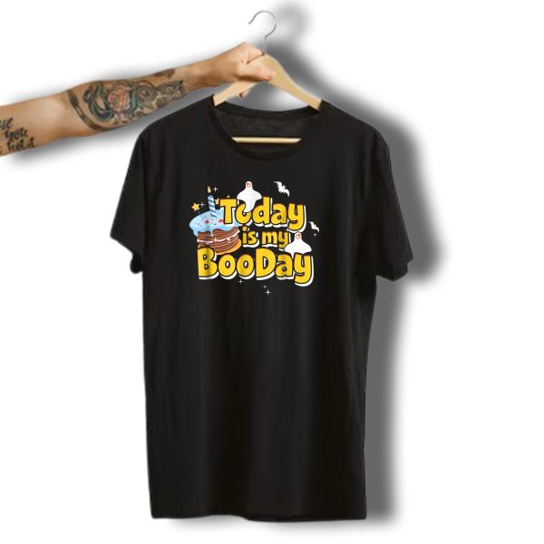 Today Is My Boo Day Halloween Birthday Cake Ghost Bats T Shirt t shirt 1