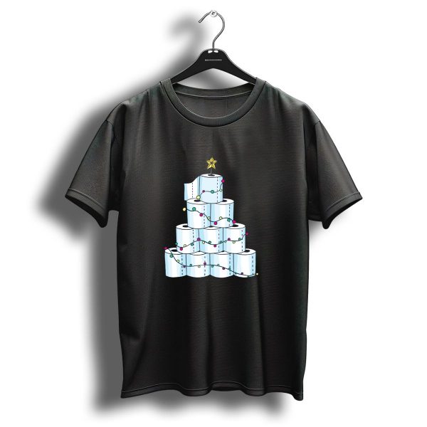Toilet Paper Rolls Christmas Tree With Star And Lights T Shirt 1 t shirt 1