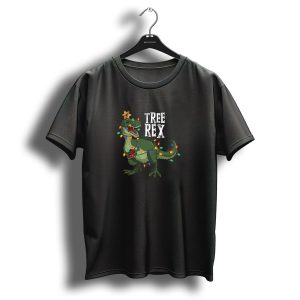 Tree Rex Cute Dinosaur Christmas Holiday T-Shirt