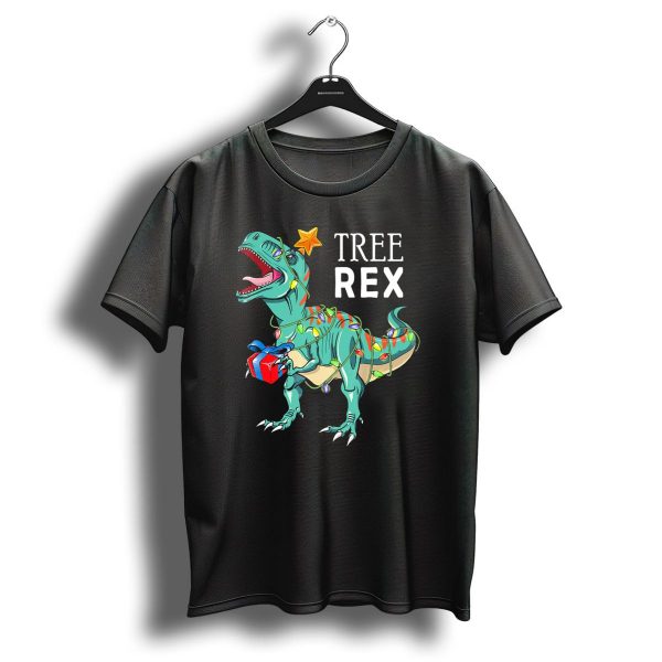 Tree Rex Dinosaur Christmas Lights Gift T Shirt 1 t shirt 1