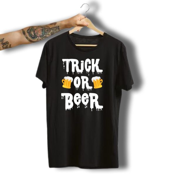 Trick Or Beer Funny Halloween Beer Mugs T Shirt t shirt 1