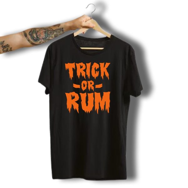 Trick Or Rum Halloween Pumpkin Ghost T Shirt t shirt 1 1