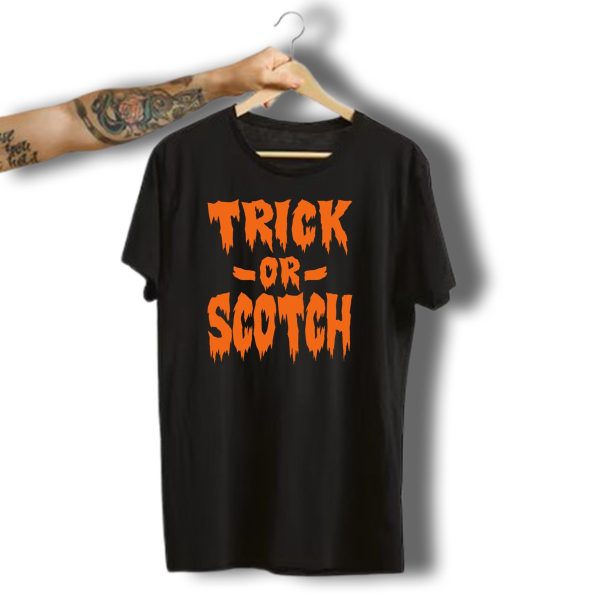 Trick Or Scotch Halloween Pumpkin Ghost Festive Spirits T Shirt t shirt 1