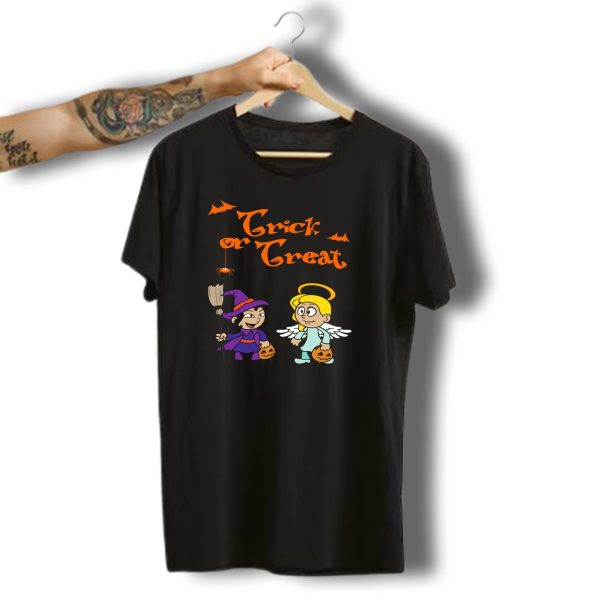 Trick Or Treat Halloween Costume Witch Angel Sweets Candy T Shirt 1 t shirt 1