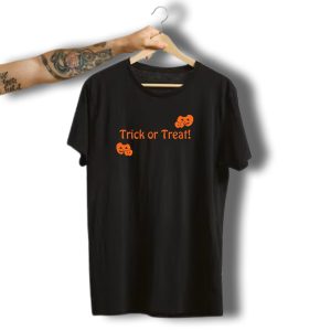 Trick Or Treat Halloween Jack O' Lanterns And Spiderweb T-Shirt