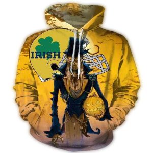 Trick Or Treat Notre Dame Fighting Irish All Over Print Hoodie