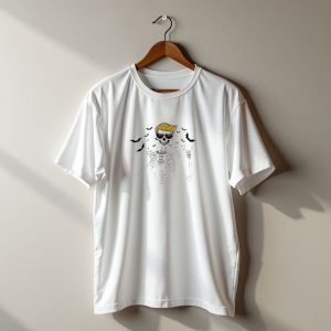 Trump 2024 Vote Skeleton With Bats Halloween Short Sleeve T-Shirt