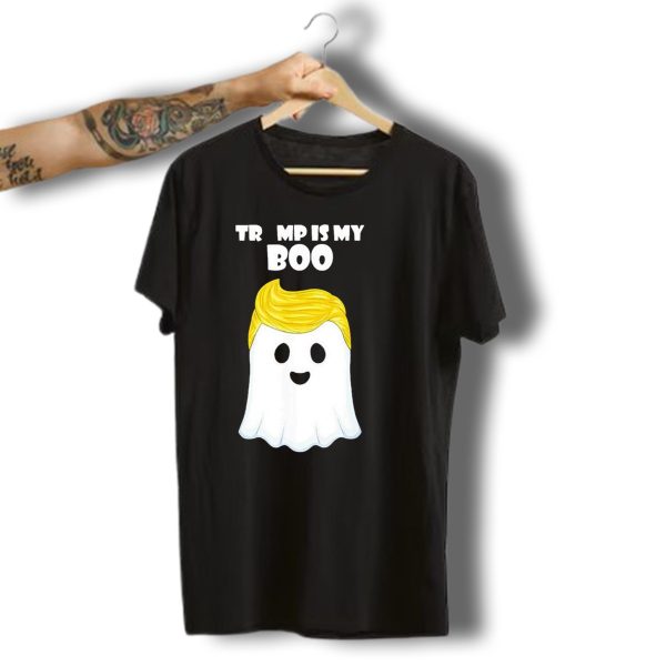 Trump Is My Boo Halloween Ghost Hair T Shirt t shirt 1