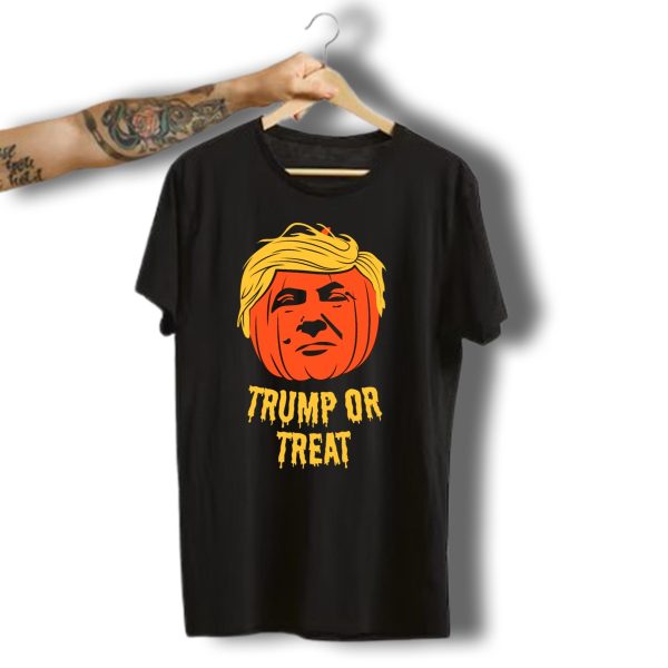 Trump Or Treat Halloween Pumpkin Party T Shirt t shirt 1