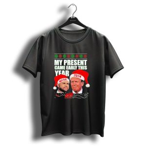 Trump Vance My Present Came Early This Year 2024 Maga Christmas T Shirt 1