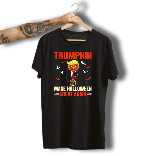 Trumpkin Make Halloween Great Again Atledpro Pumpkin Head Halloween T Shirt t shirt 1