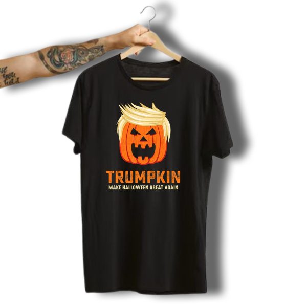 Trumpkin Make Halloween Great Again Pumpkin Face T Shirt t shirt 1