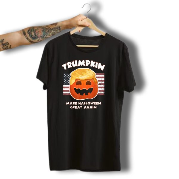Trumpkin Make Halloween Great Again Usa Pumpkin Pie Pun Liberals T Shirt t shirt 1