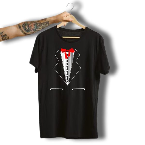 Tuxedo Halloween Funny Cute Bowtie Costume T Shirt t shirt 1