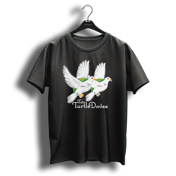 Two Turtle Doves 12 Days Of Christmas Song Festive Birds T Shirt 1 t shirt 1