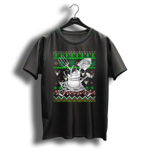 Ugly Christmas Gardening Watering Can And Tools Festive T Shirt
